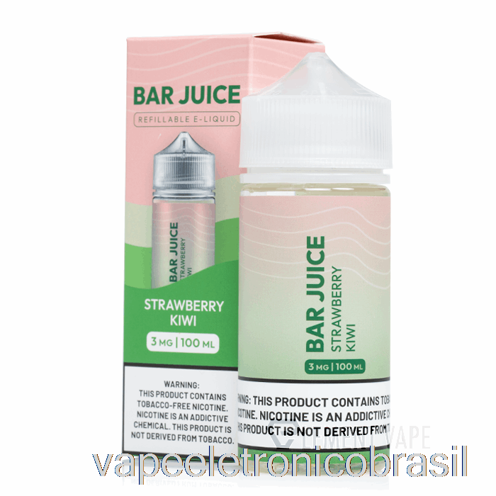 Vape Eletronico Morango Kiwi - Suco Em Barra - 100ml 6mg